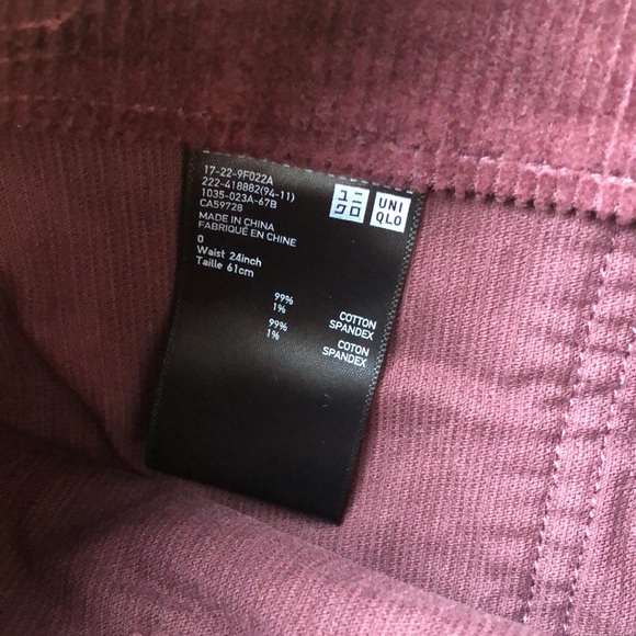 Uniqlo burgundy Corduroy Skirt - Picture 3 of 3